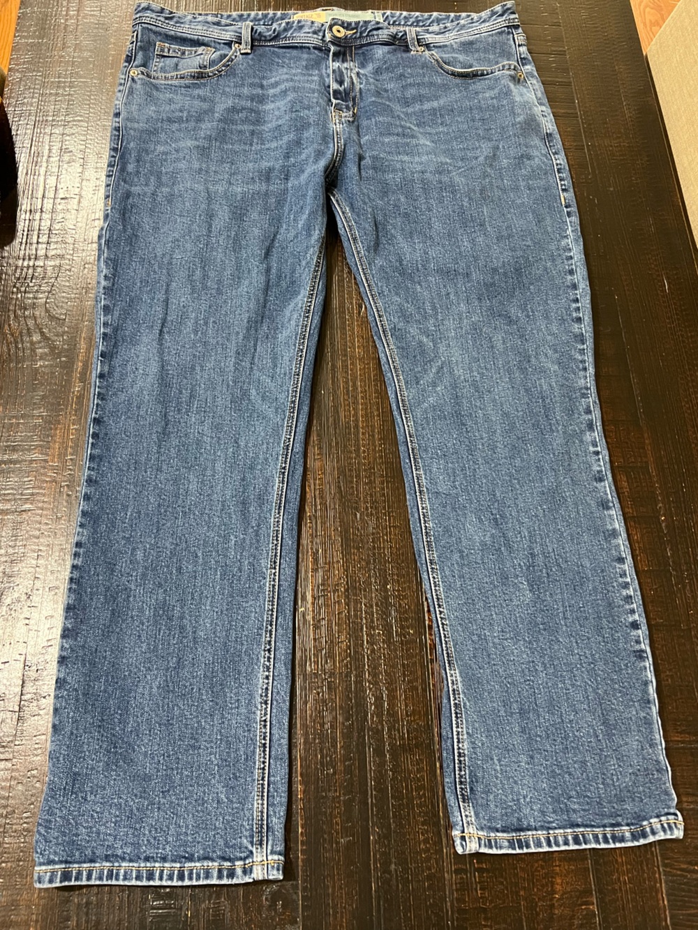 Rock & Roll Denim Vintage 46 Mens Tag 42x32 Revolver Straight Stretch Jeans